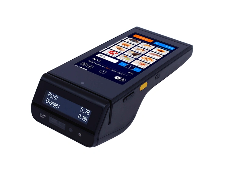 Datecs BlueCash-50 — POS terminal with TPU protective bumper for Happy Bar & Grill